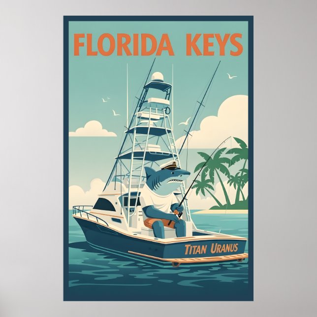 Poster Engraçado Florida Keys  (Frente)
