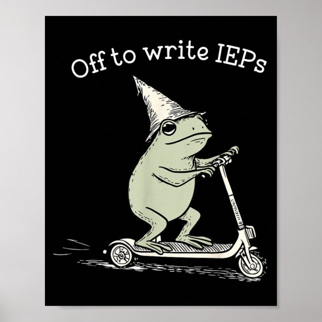 Poster Engraçado fora para escrever Ieps Sapo Feiticeiro  (Frente)