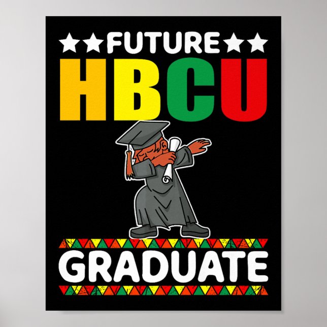 Poster Engraçado Formandos Kid Futuro Hbcu Gradu (Frente)