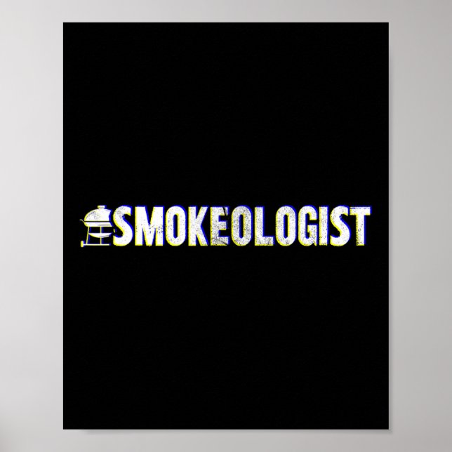 Poster Engraçado fumegologista' - Churrasco Grill (Frente)