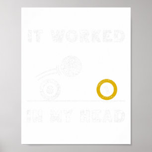 Poster Engraçado Funcionou Na Minha Cabeça Billiard 8 Bal