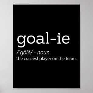 Poster Engraçado Goalie Goalkeeper Definição De Futebol H