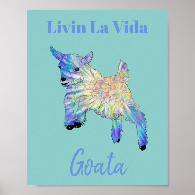 Poster Engraçado Goat Say (Frente)