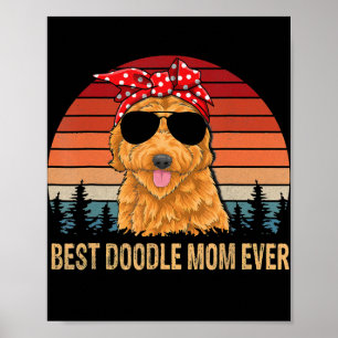Poster Engraçado Goldendoodle é a melhor doodle mãe de se