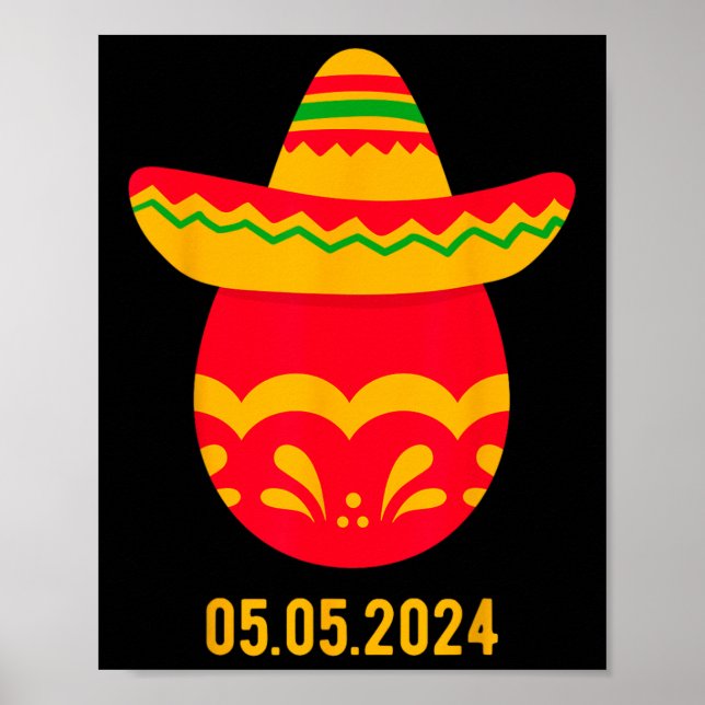 Poster Engraçado Grego Ortodoxo Páscoa Cinco de Ovo de Pá (Frente)