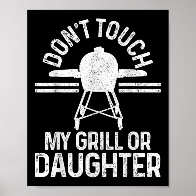 Poster Engraçado Grillmaster Churrasco Grill Chef Gift (Frente)