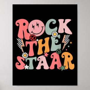 Poster Engraçado Groovy Testando Dia Agita A Motivação Do