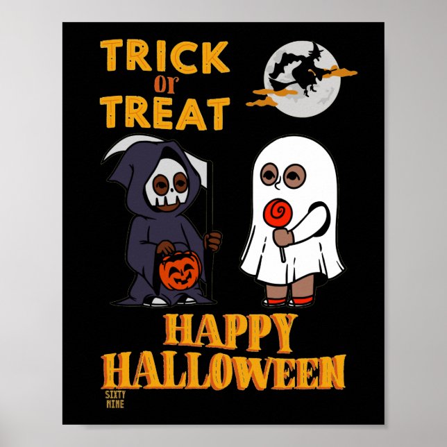 poster engraçado "HALLOWEEN 1" (Frente)