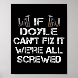 Poster Engraçado Handyman Cotação Personalizada Doyle Gif