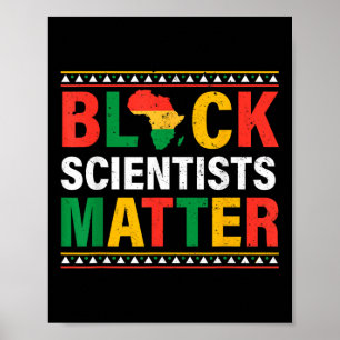 Poster Engraçado História Negra Mês Cientistas Negros Hom