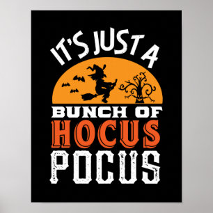 Poster Engraçado Hocus Feiticeiras Vintage Retro Hallowee