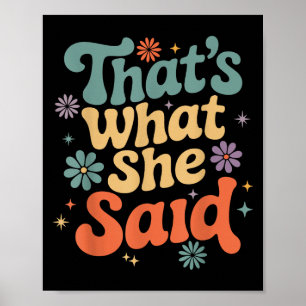 Poster Engraçado Humor Sarcástico Piada Retro Groovy que