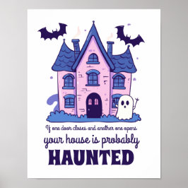 Poster Engraçado Hunny House Cita Horror Filme Halloween