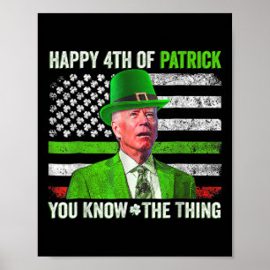 Poster Engraçado Joe Biden Feliz 4 De Julho, Parada De Ru