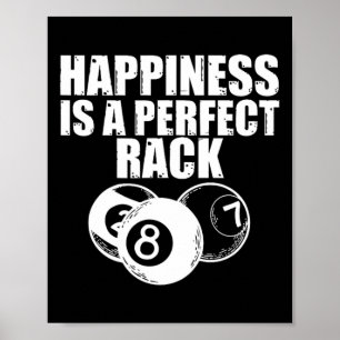 Poster Engraçado Jogo De Piscina Billiard Felicidade Notu