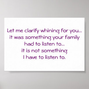 Poster Engraçado-Lamentar-Queixa