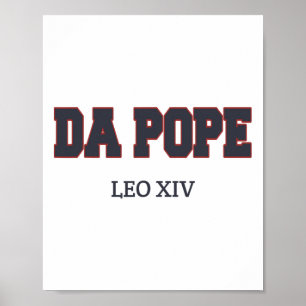 Poster Engraçado Legal Da Pope Deus abençoe de Camisa Pap