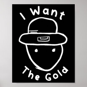 Poster Engraçado Leprechaun Amateur Sketch Meme St Patric