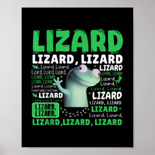 Poster Engraçado Lizard Meme Animal Men _1