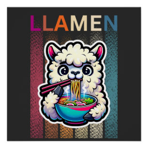 Póster Engraçado Llama T-Shirt   Presentes Para Ela   Cut