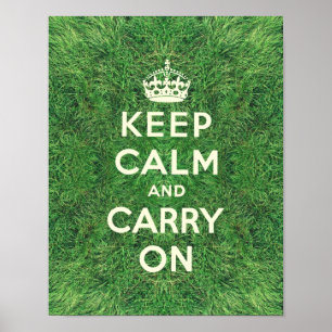 Poster Engraçado mantenha a calma e continue