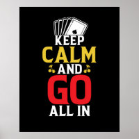 Engraçado manter calmo poker palavra arte