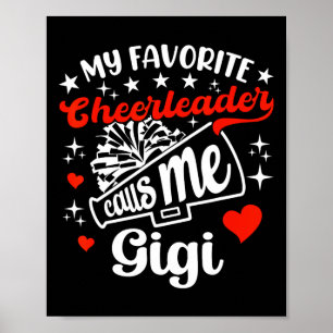 Poster Engraçado Meu Cheerleader Favorito Me Chama Gigi C