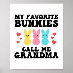 Poster Engraçado, Meus Coelhinhos Favoritos Me Chamam De