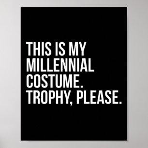 Poster Engraçado Milênio Concurso de Costume Shirt J