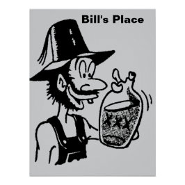 Póster Engraçado Montanheira 🏔️ Nome Hillbilly Cômico