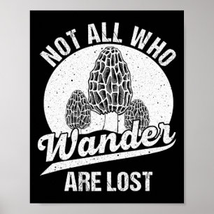 Poster Engraçado Morel Mushroom Dando Presente Forjando C