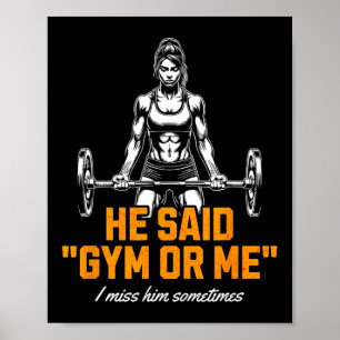 Poster Engraçado Mulher Engraçada Levantando Criança Escr