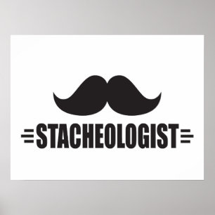 Poster Engraçado Mustache