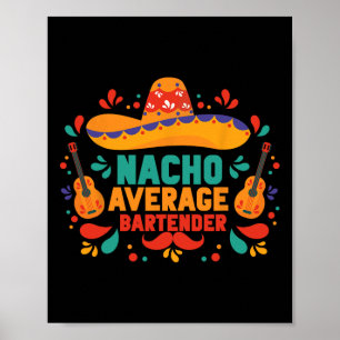Poster Engraçado Nacho Médio Cinco De Mayo Mexicano