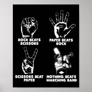 Poster Engraçado Nada Derrota o Rock da Banda Marcial