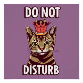 Póster Engraçado Não Incomodar