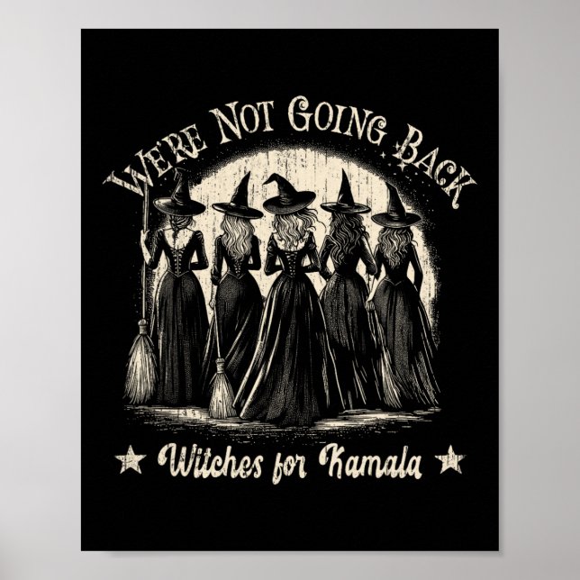Poster Engraçado não voltarmos ao Halloween Kamala Wicked (Frente)