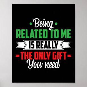 Poster Engraçado Natal Estar Relacionado À Piada Da Minha