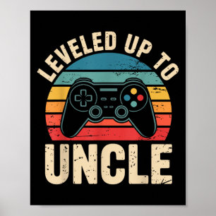 Poster Engraçado Nivelado Para Tio Video Gamers Jogos Fof