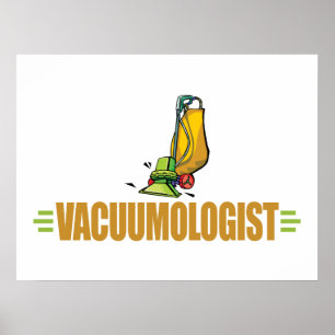 Poster Engraçado no vácuo