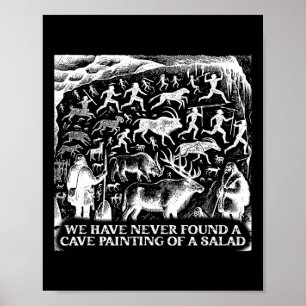 Poster Engraçado Nunca Encontrou Uma Pintura Em Caverna D