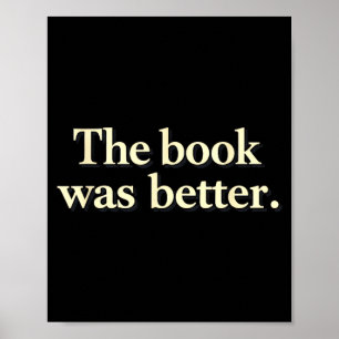 Poster Engraçado o livro era melhor para bibliófilos aman
