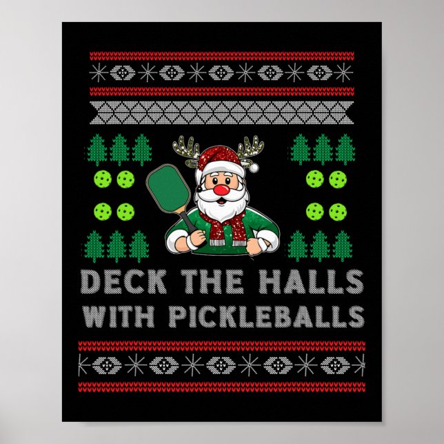Poster Engraçado O Picket De Suéter De Natal Feio (Frente)