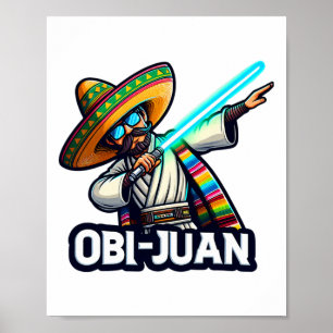 Poster Engraçado Obi Juan Movie Parody Cinco De Mayo