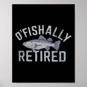Poster Engraçado O'fishally Reformado Tee Por Pesca Refor