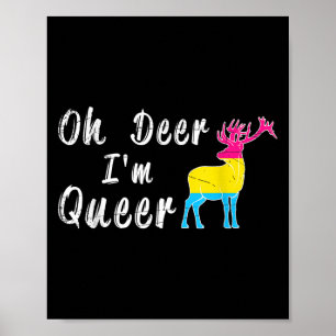 Poster Engraçado Oh Querido Eu Sou Queer Presente Do Mês