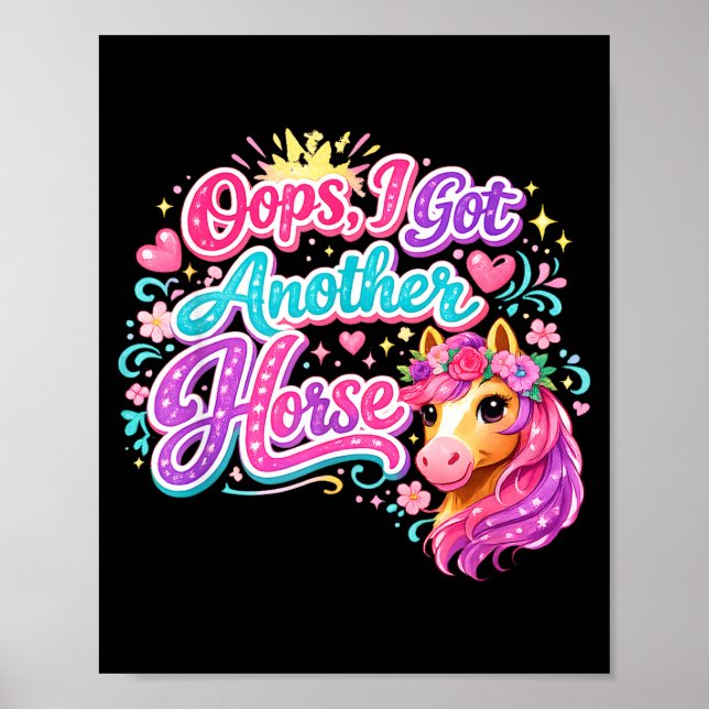 Poster Engraçado opa eu tenho outro cavalo  (Frente)