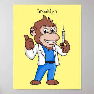 Poster Engraçado orangotango macaco