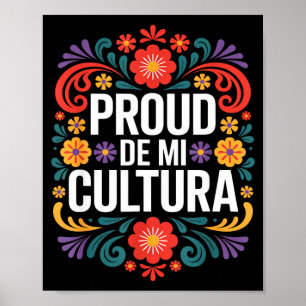 Poster Engraçado orgulhoso da minha cultura herança mexic