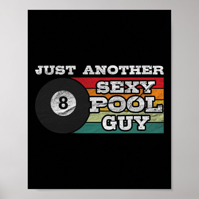 Poster Engraçado Outro Homem Billiard (Frente)